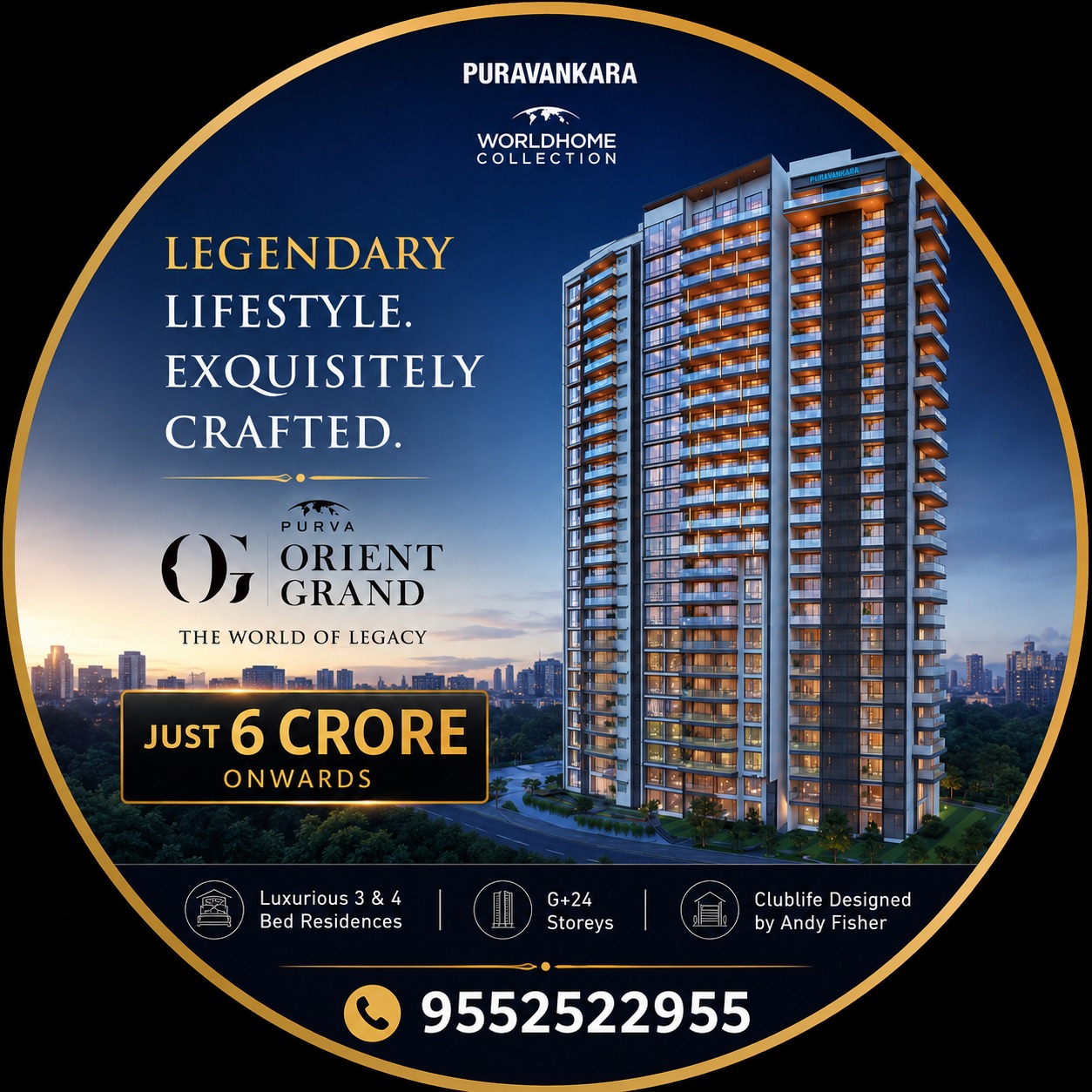 Purva Orient Grand in Central Bangalore